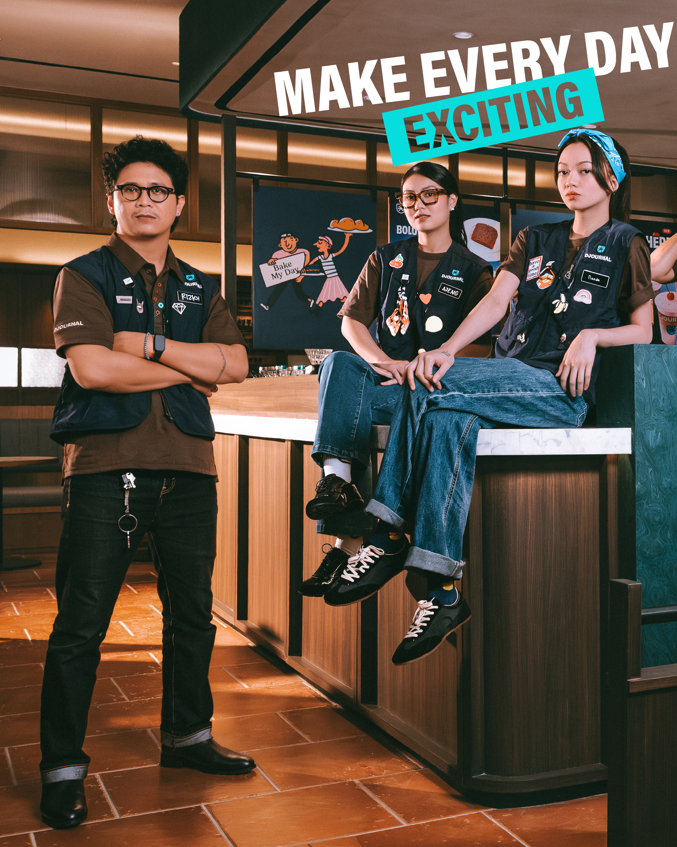 Fresh Look, Fresh Energy: Djournal Hadirkan Seragam Barista Baru